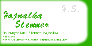 hajnalka slemmer business card